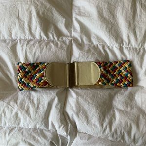 Colorful weaved belt